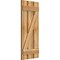 Ekena Millwork Spaced Board-n-Batten Shutters w/Z-Bar, Rough Sawn Western Red Cedar, 17 1/8W x 40H, PR RBS06Z17X040RWR - alternate 4